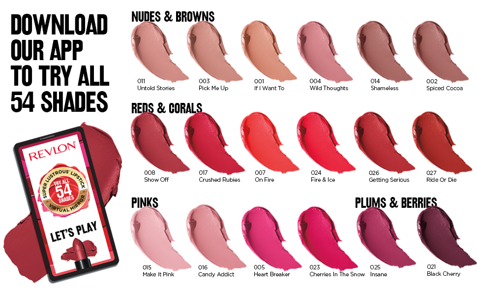 Buy Revlon Super Lustrous Mattes Lipstick Candy Addict Online at